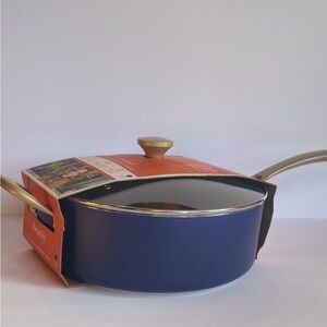 Beautiful by Drew Stylish Blue Cookware with Lid NWT 7Qt Blueberry Pie